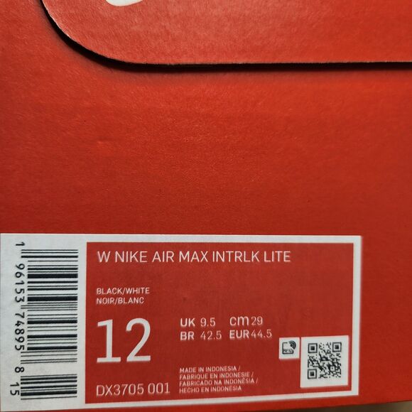 Nike Air Max Interlk Lite Sneakers – Women’s Size 12 | Black/White - Picture 8 of 11